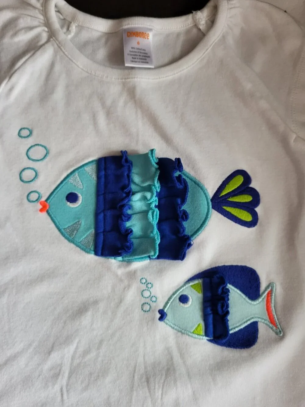 Girls Gymboree Fish Shirt size 6